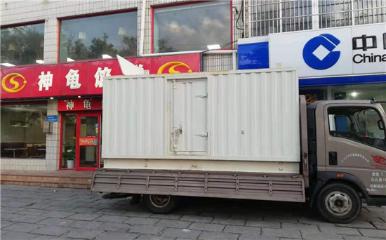 岳口镇出租发电机施工案例